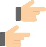 Pointing Right Flat Icon vector