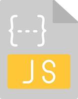 Js Flat Icon vector