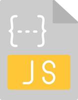 Js Flat Icon vector