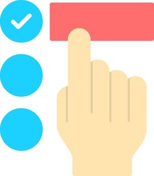 Seleccione plano icono vector