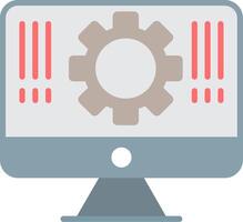 Monitor Flat Icon vector