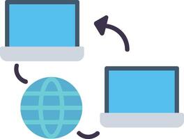 Network Flat Icon vector