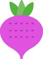 Turnip Flat Icon vector