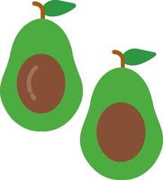 Avocado Flat Icon vector