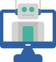 Bot Flat Icon vector