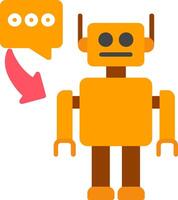 Robot Flat Icon vector