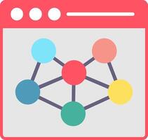 Network Flat Icon vector