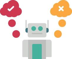 Robot Flat Icon vector