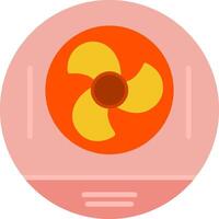 icono plano de energía nuclear vector