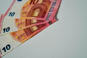 euro banknotes and coins photo