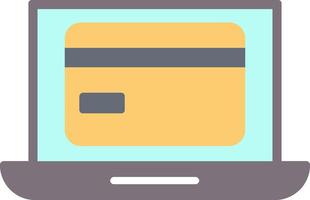 Online Payment Flat Icon vector