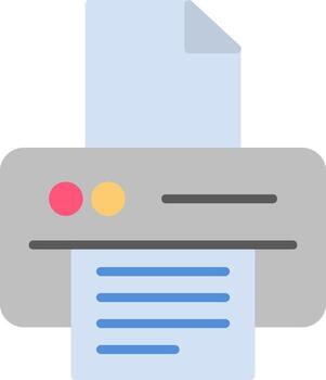 Printer Flat Icon vector