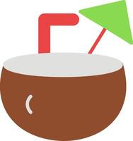 Coconut Flat Icon vector