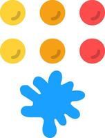 Paintballs Flat Icon vector