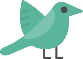 Ornithology Flat Icon vector