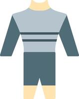 Wetsuit Flat Icon vector