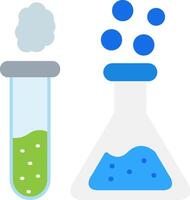 Test Tubes Flat Icon vector