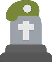 Grave Flat Icon vector