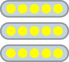 Led Light Flat Icon vector