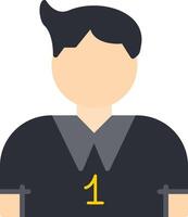 Player Flat Icon vector