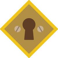 Keyhole Flat Icon vector