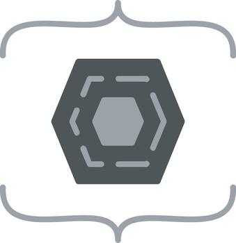 Bracket Flat Icon vector