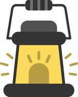 Lantern Flat Icon vector