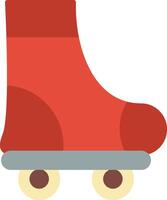 Roller Skate Flat Icon vector