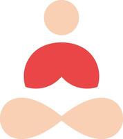 Yoga Flat Icon vector