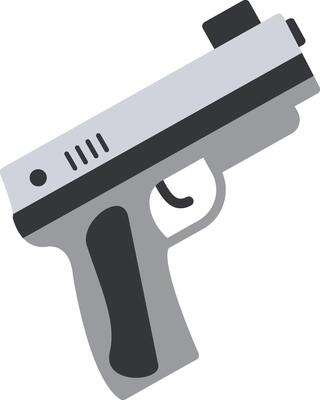 Pistol Flat Icon