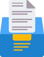Document File Flat Icon vector