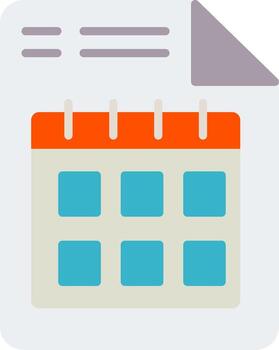 Document Flat Icon vector