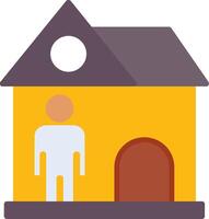 Landlord Flat Icon vector