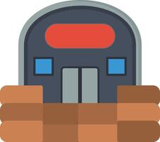 Bunker Flat Icon vector