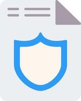 Document Flat Icon vector