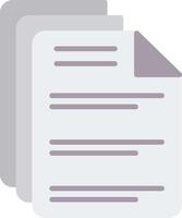 Documents Flat Icon vector