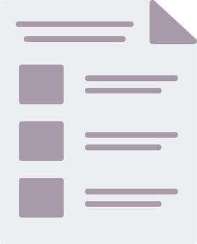 icono plano del documento vector