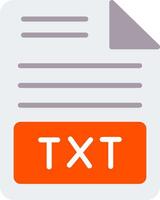 Text File Flat Icon vector