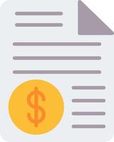 Document Flat Icon vector