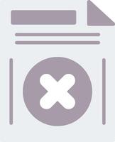 Delete Button Flat Icon vector