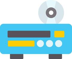 Dvd Player Flat Icon vector