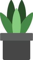 Snake Plant Flat Icon vector