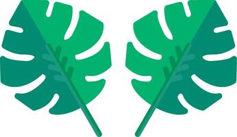 Philodendron Flat Icon vector