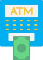 ATM Flat Icon vector