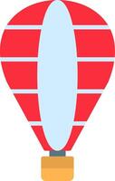 Hot Air Balloon Flat Icon vector