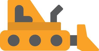 Bulldozer Flat Icon vector