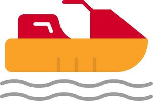 Jetski Flat Icon vector