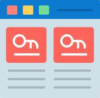 Password Manager Flat Icon vector