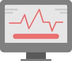 System Monitoring Flat Icon vector