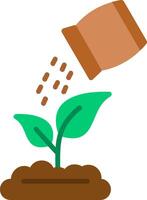 Fertilize The Plants Flat Icon vector